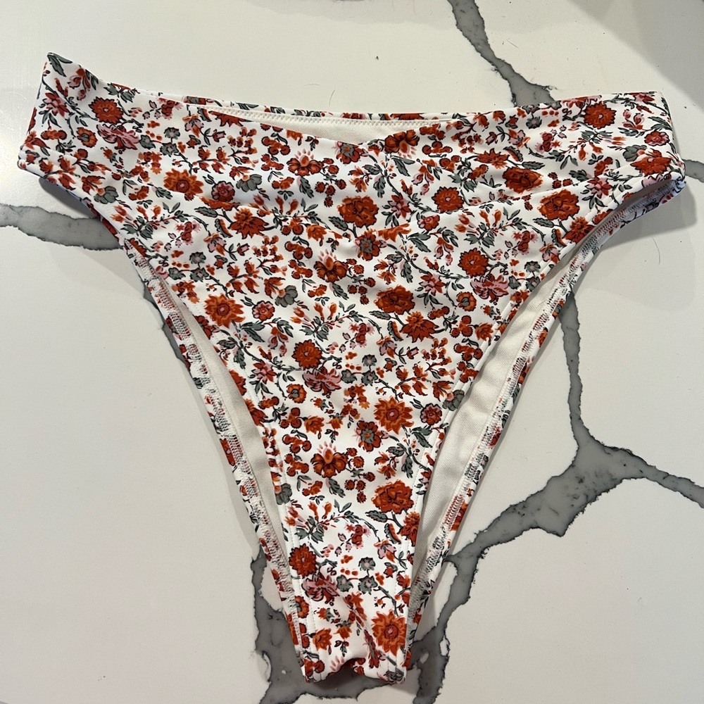 ABERCROMBIE CROSS HIGH WAISTED BIKINI BOTTOMS